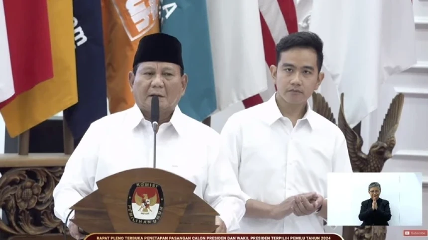 Full Pidato Prabowo Subianto Perdana Pasca Ditetapkan Sebagai Presiden Terpilih 2024