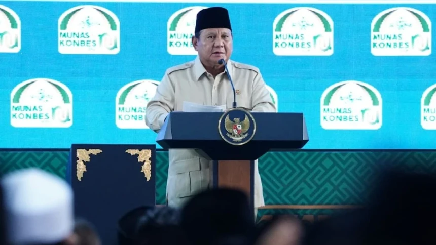 Di Penutupan Munas-Konbes NU, Prabowo Sampaikan Kebocoran Kekayaan Negara