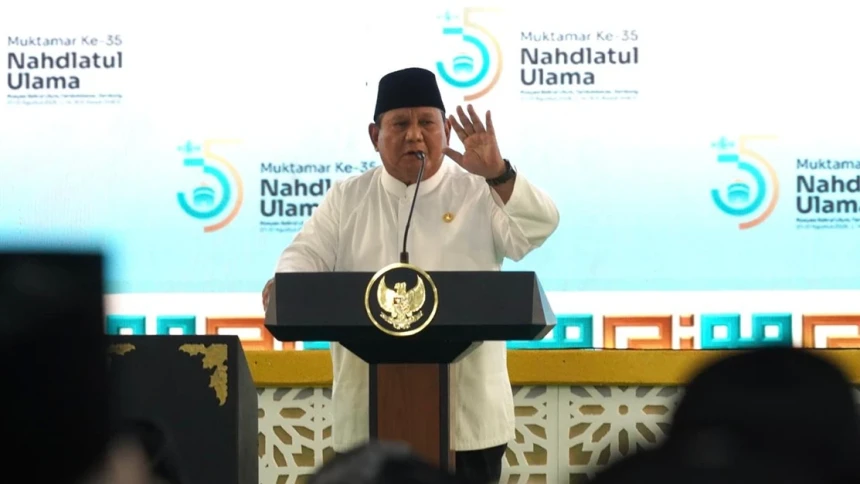Prabowo Ingatkan Jasa Ulama Lewat Slogan 