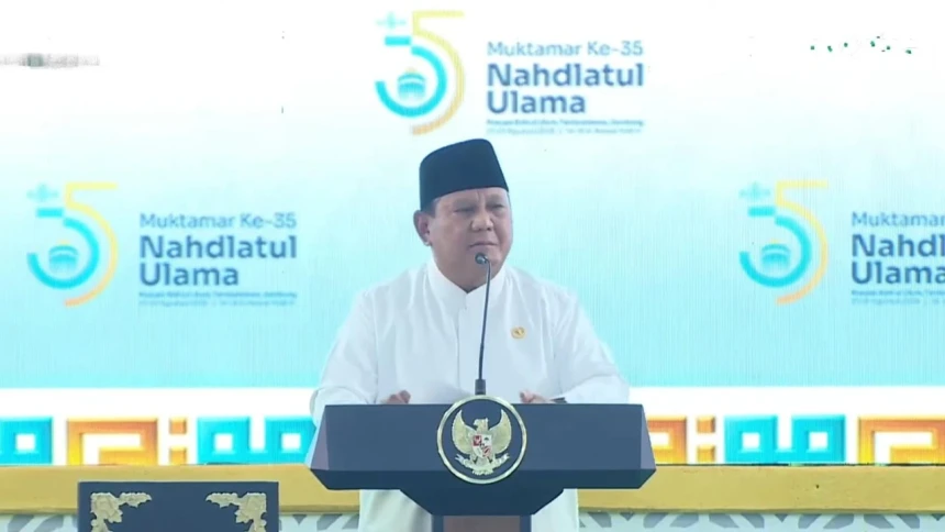 Presiden Prabowo Klaim Tak Atur Jalannya Muktamar Ke-35 NU