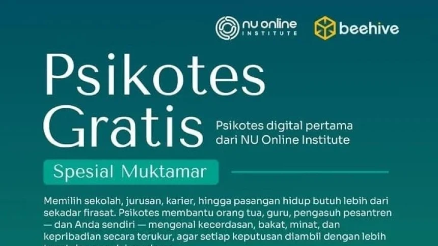NU Online Institute Buka Layanan Psikotes Gratis Spesial Muktamar Ke-35 NU