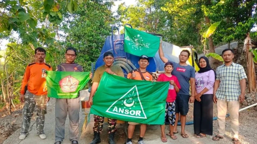 Bantul Siaga Darurat Kekeringan, GP Ansor Pundong Salurkan 25 Tangki Air Bersih