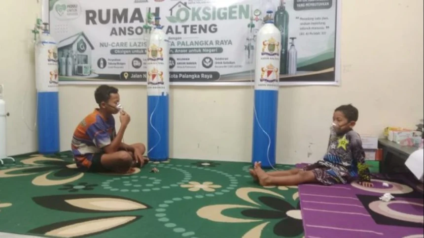 GP Ansor Kalteng Sediakan Rumah Oksigen Gratis bagi Warga Terdampak Asap Karhutla