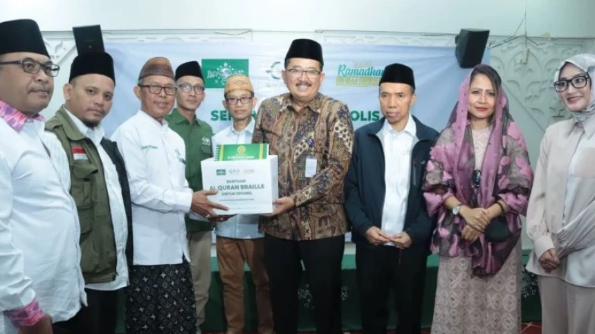 Ramadhan Menggembirakan, LAZISNU Mulai Distribusikan Al-Qur&#039;an Braille