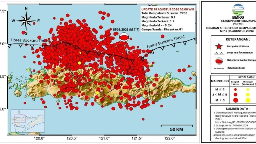 BMKG Catat 2.768 Gempa Susulan hingga Rabu Pagi, Warga Membutuhkan Trauma Healing