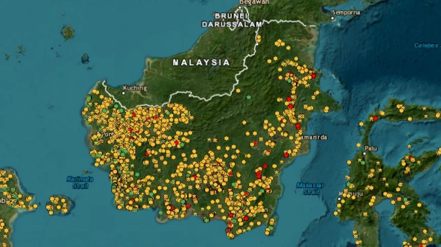 1.842 Titik Panas Terpantau di Kalimantan, Ancaman Karhutla Belum Reda