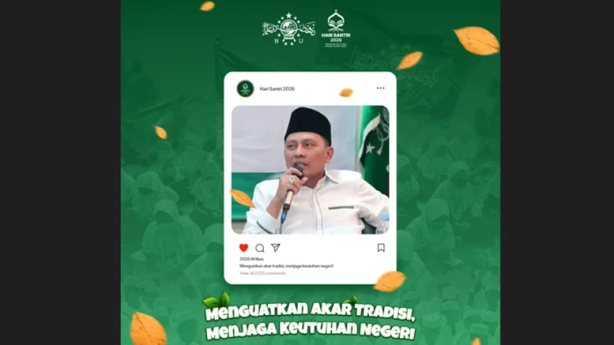 PBNU Rilis Twibbon Hari Santri 2026, Unduh Linknya di Sini