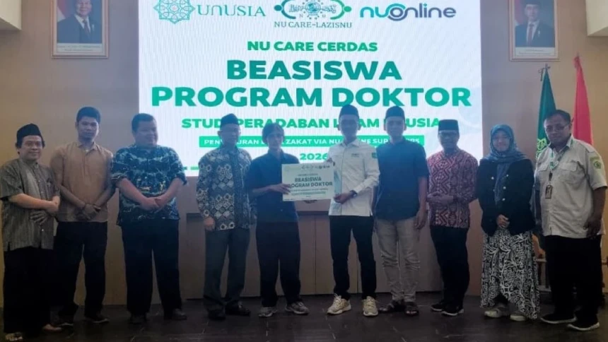 Hasil Penghimpunan NU Online Super App, LAZISNU Salurkan Beasiswa Doktor untuk Mahasiswa Unusia