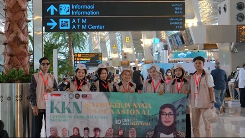 Tingkatkan Pengabdian Global, Unusia Lepas Mahasiswa KKN Internasional ke Malaysia