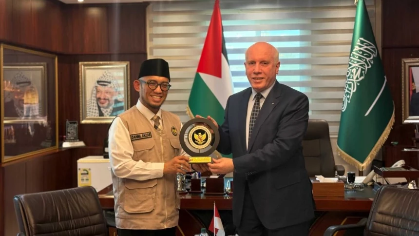 Kemenhaj Salurkan Daging Dam Jemaah Haji Indonesia ke Palestina melalui Adahi