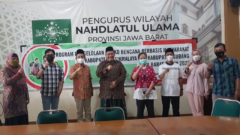 Gandeng Save the Children Indonesia, LPBINU Jabar Launching Program Pengelolaan Risiko Bencana dan Satuan Pendidikan Aman Bencana