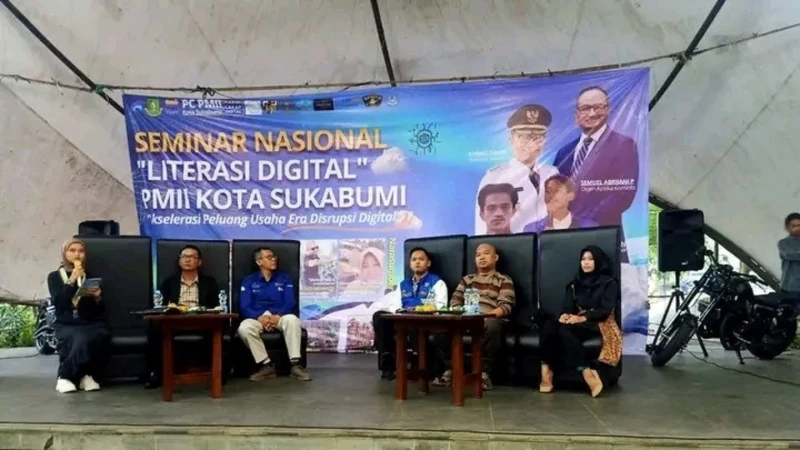 PMII Kota Sukabumi Gelar Seminar Literasi Digital sebagai Tranformasi Gerakan di Era Disrupsi