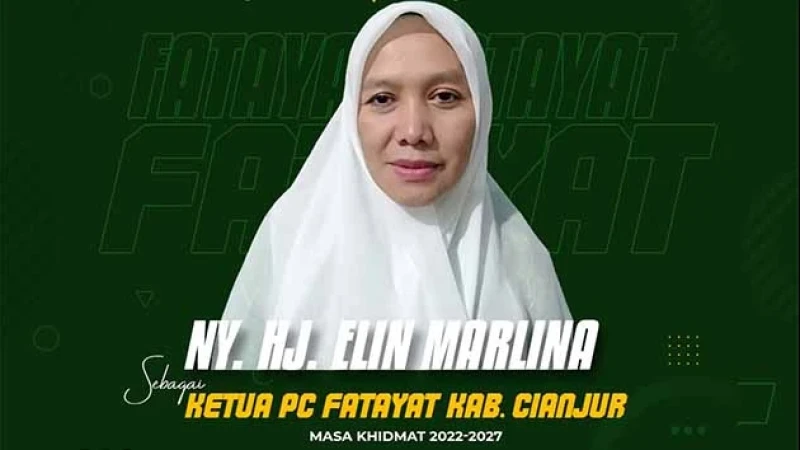 Resmi, Elin Marlina Pimpin Fatayat NU Cianjur 2022-2024