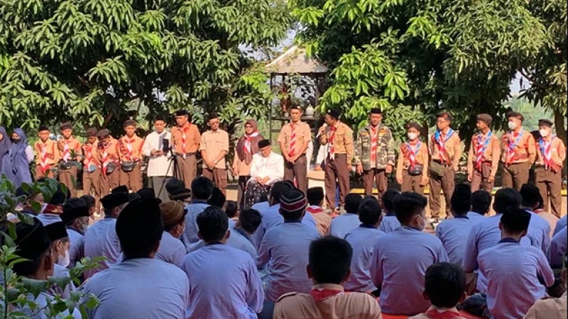 Ikuti Jambore Nasional XI, Rais Syuriah PWNU Jabar Lepas Kontingen Sako Pramuka Ma'arif NU Purwakarta