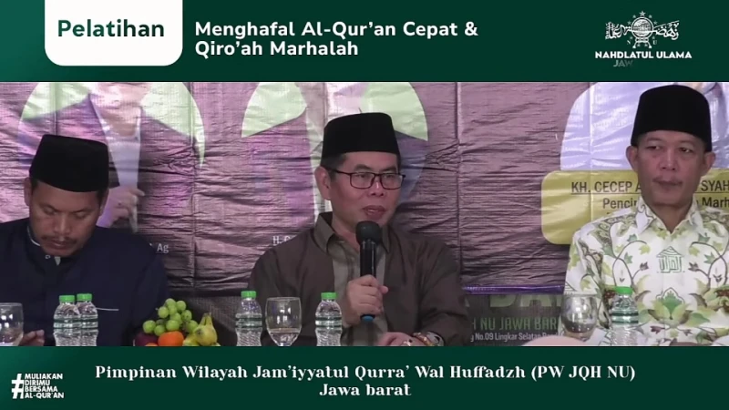 JQHNU Jabar Gelar Pelatihan Menghafal Al-Qur’an Cepat dan Qiro’ah Marhalah