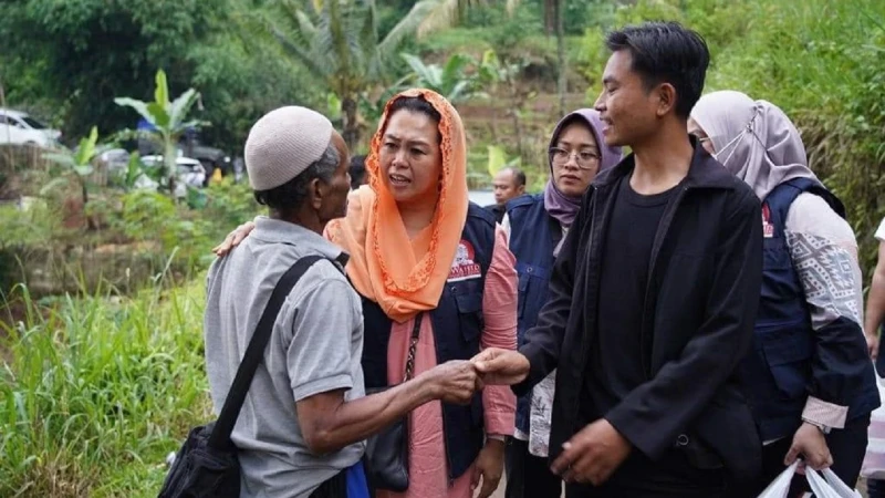 Kunjungi Cianjur, Wahid Foundation Serahkan Bantuan untuk Korban Gempa Bumi