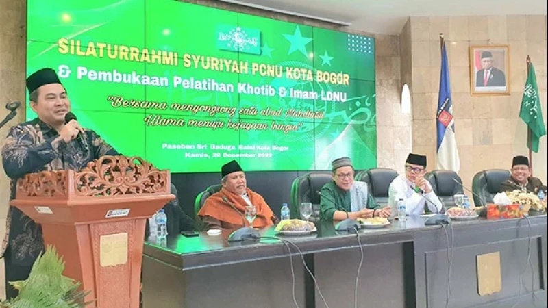 Pelatihan Khatib dan Imam LDNU Kota Bogor Dihadiri Walikota