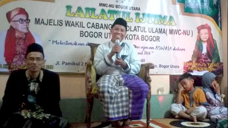 Lailatul Ijtima MWC Bogut, Wakil Ketua PCNU Kota Bogor: Nahdliyin Wajib Tebar Kebaikan di Muka Bumi