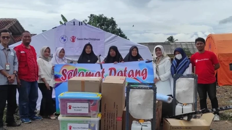 LPBINU Jabar Distribusikan 1000 Paket Peralatan Sekolah kepada Korban Gempa di Empat Kecamatan
