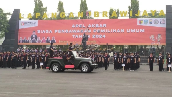 Bawaslu Jatim Gelar Apel Akbar Sambut Pemilu Damai NU Online Jatim