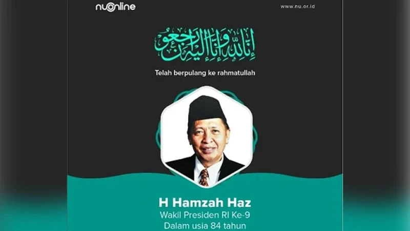 Wakil Presiden Ke-9 Hamzah Haz Meninggal Dunia, Berikut Biografi Singkatnya