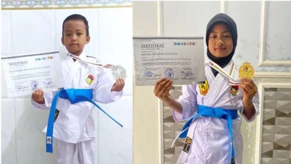 slot demo x500 Membanggakan, 2 Siswa MI Nuris Jember Juara Karate Tingkat Nasional