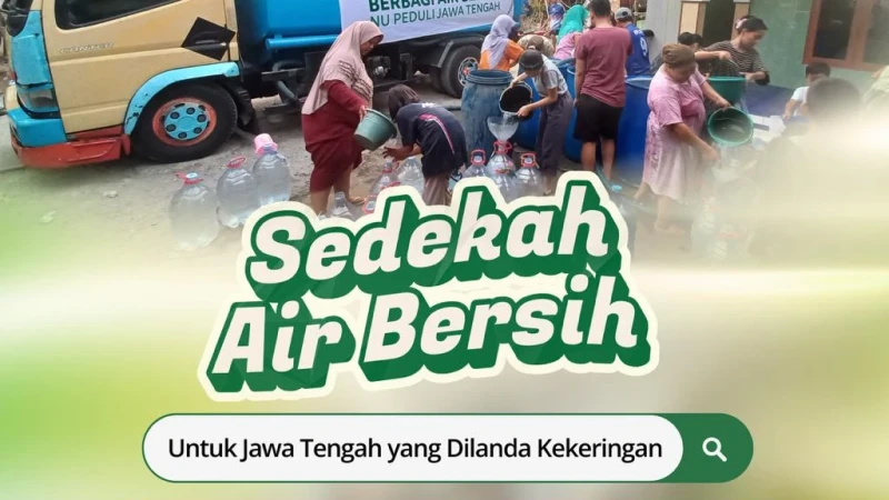 LAZISNU Jateng Galang Bantuan 'Sedekah Air Bersih' untuk Warga Terdampak Kekeringan
