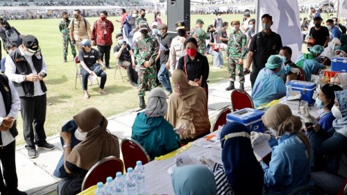 Atasi Pasien Covid-19, RS Darurat Lapangan Tembak Surabaya Dibuka