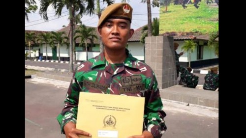 Zubaidi, Banser di Sumenep Lolos jadi Prajurit TNI-KC