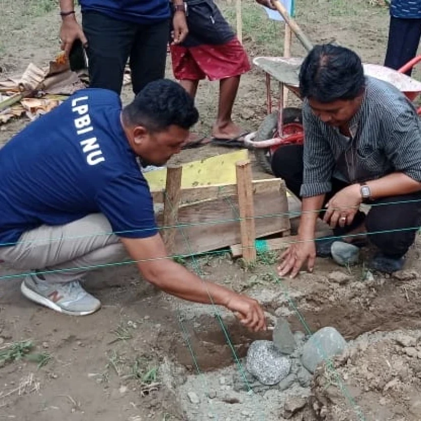 LPBINU Sulawesi Tengah dan FSPPG Bangun Rumah Layak untuk Warga