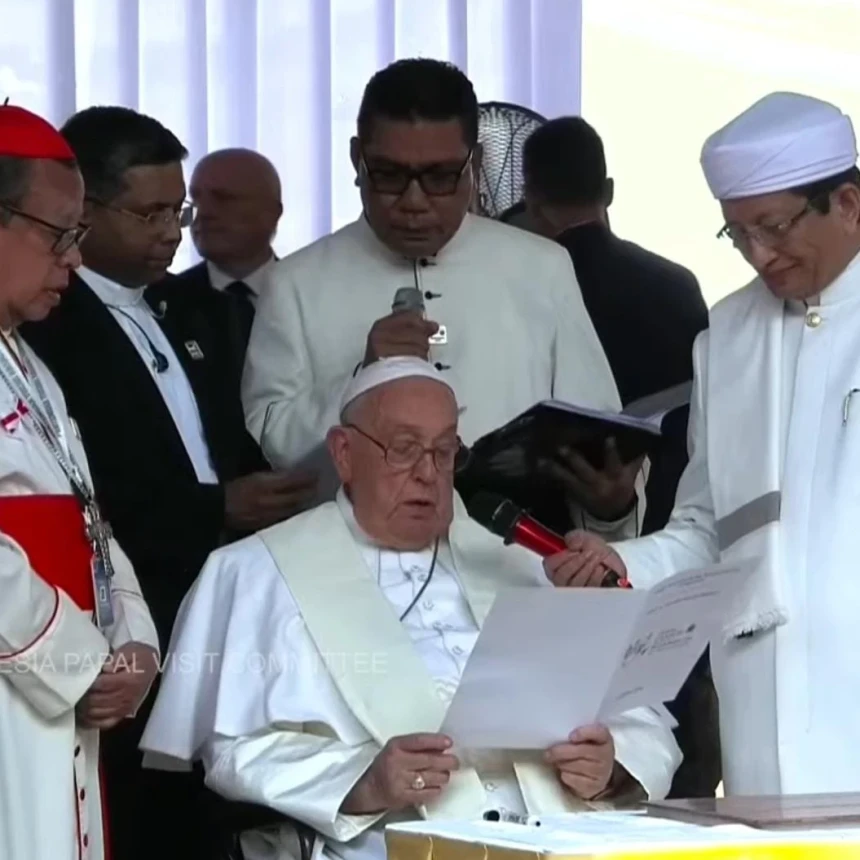 Paus Fransiskus Apresiasi Terowongan Silaturahmi Penghubung Masjid Istiqlal dan Gereja Katedral