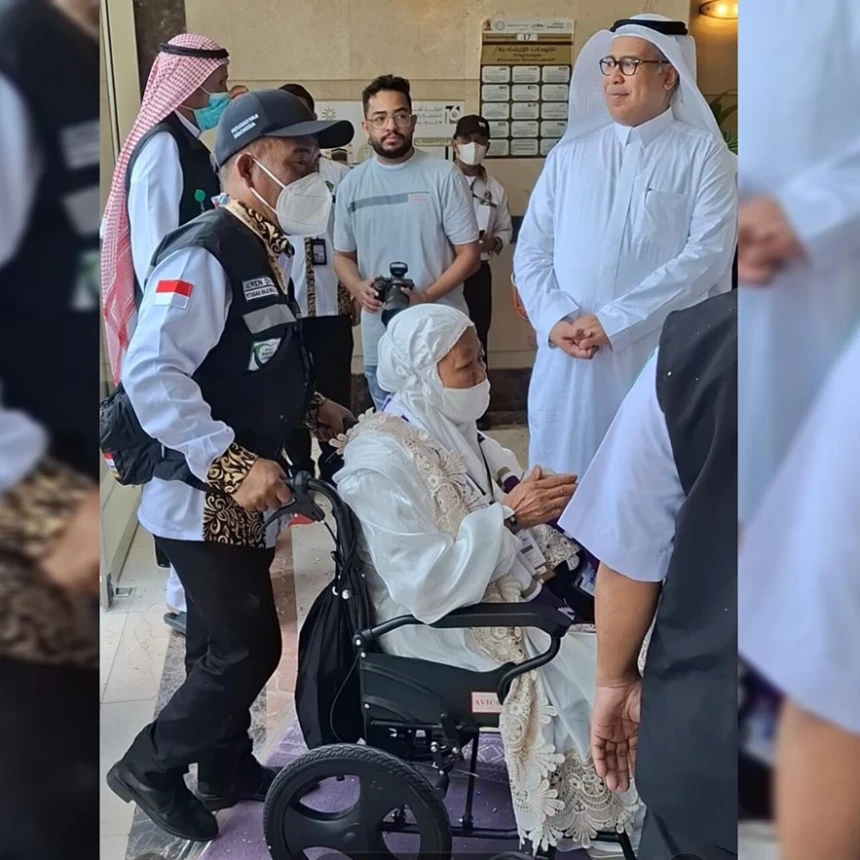 Kursi Roda dan Kamar Dekat Lift Disiapkan untuk Jamaah Haji Lansia di Penginapan