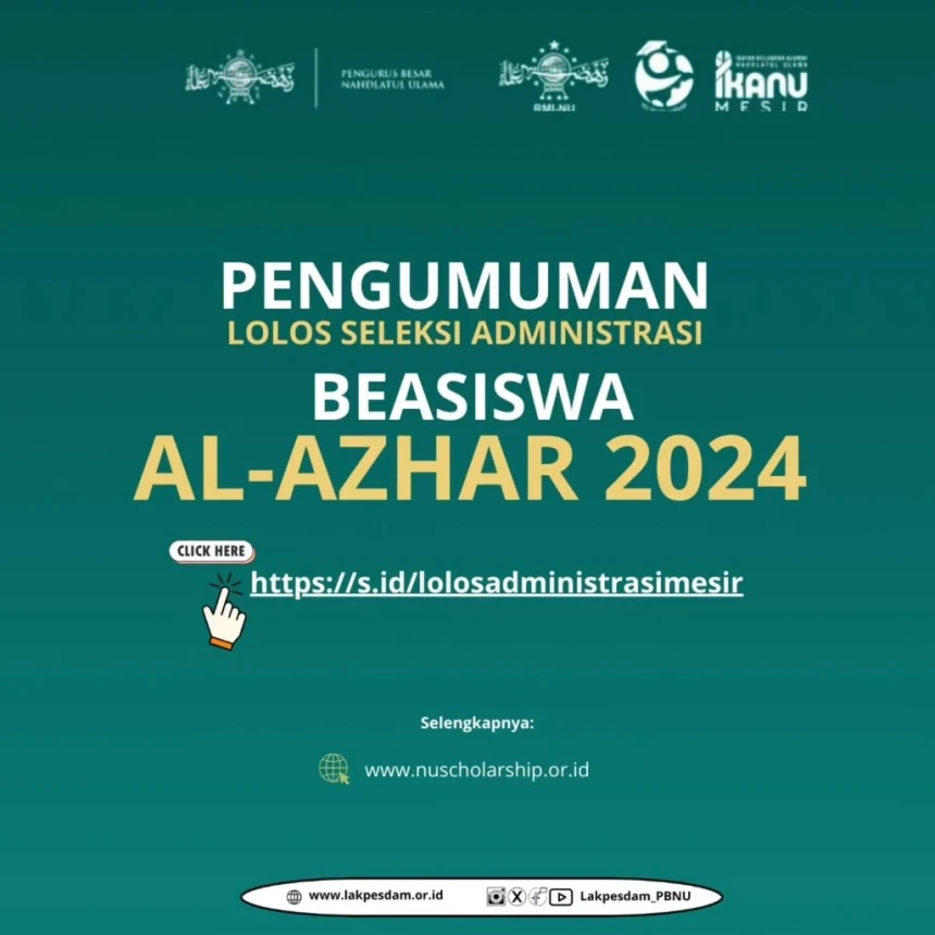 325 Pendaftar Lolos Seleksi Berkas Beasiswa Al-Azhar Mesir 2024