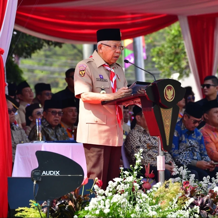 Wapres Ma'ruf Amin Minta Pramuka Perbarui Cara Pembinaan Kader yang Lebih Kekinian