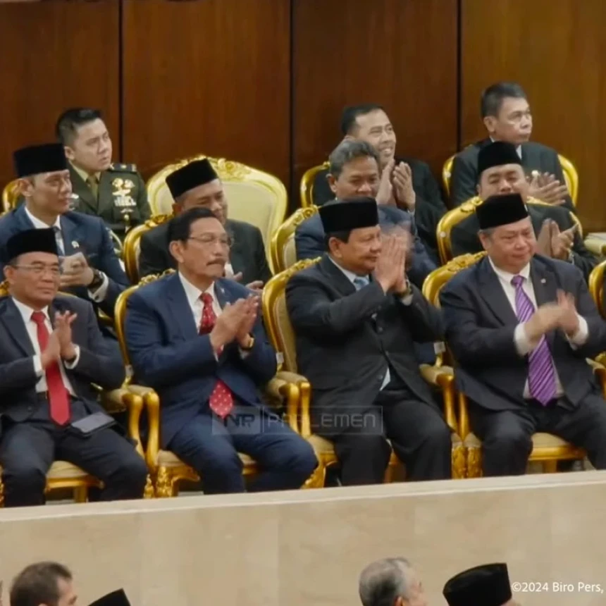 Prabowo Hadiri Sidang Tahunan 2024 sebagai Menteri Pertahanan dan Ketum Gerindra