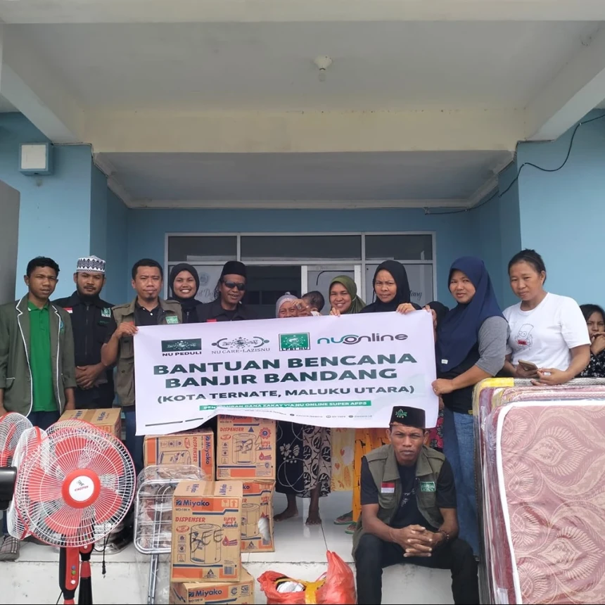 LAZISNU dan NU Online Super App Salurkan Bantuan Senilai Rp50 Juta untuk Warga Terdampak Banjir Ternate