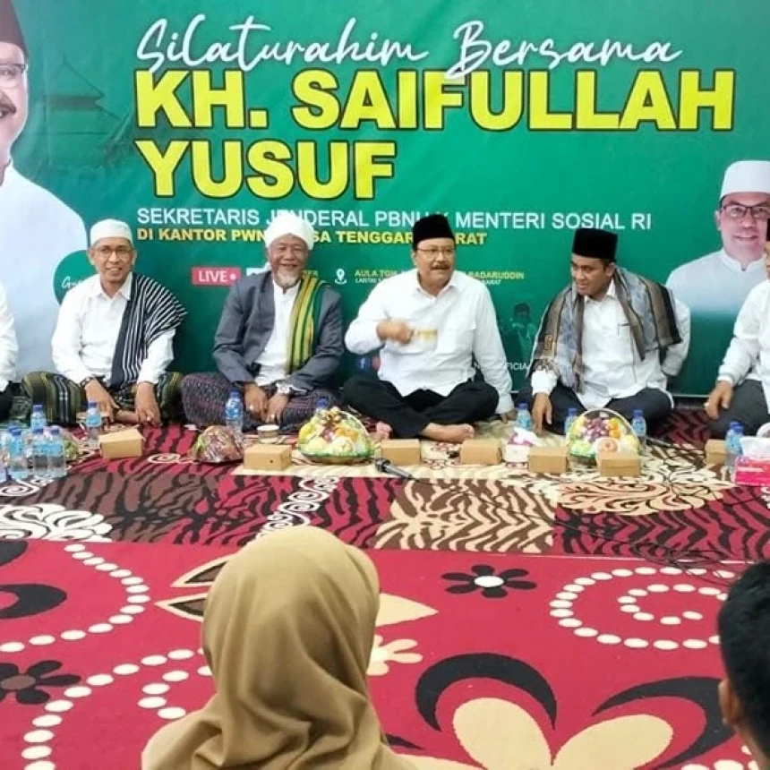 Silaturahim dengan PWNU NTB, Gus Ipul Ingatkan Tanggung Jawab NU Cegah Kekerasan Seksual di Pesantren