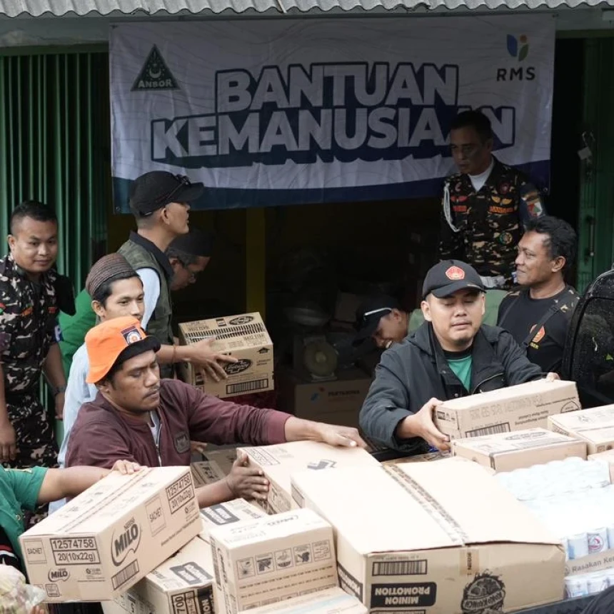 GP Ansor dan PT RMS Salurkan Bantuan untuk Warga Terdampak Bencana di Sukabumi, Cianjur, Banten