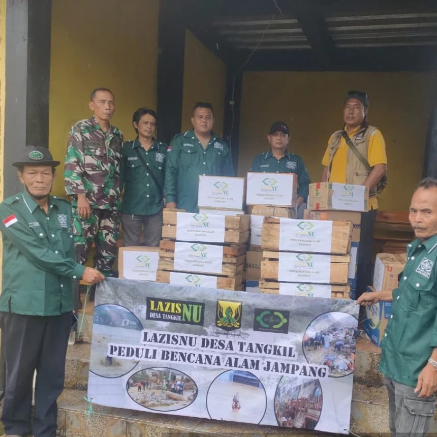 NU Peduli Salurkan Bantuan Sembako untuk Warga Terdampak Bencana di Desa Sirnasari Sukabumi