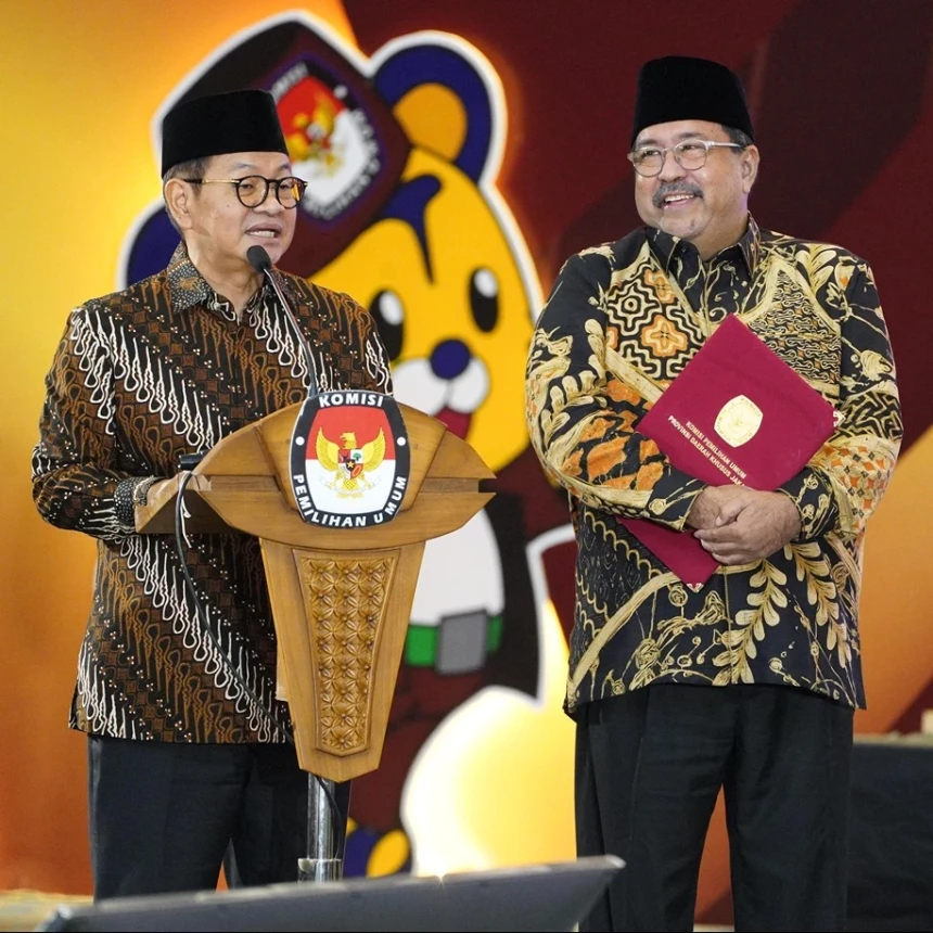 KPU Resmi Tetapkan Pram-Doel sebagai Gubernur dan Wakil Gubernur Jakarta 2025-2030