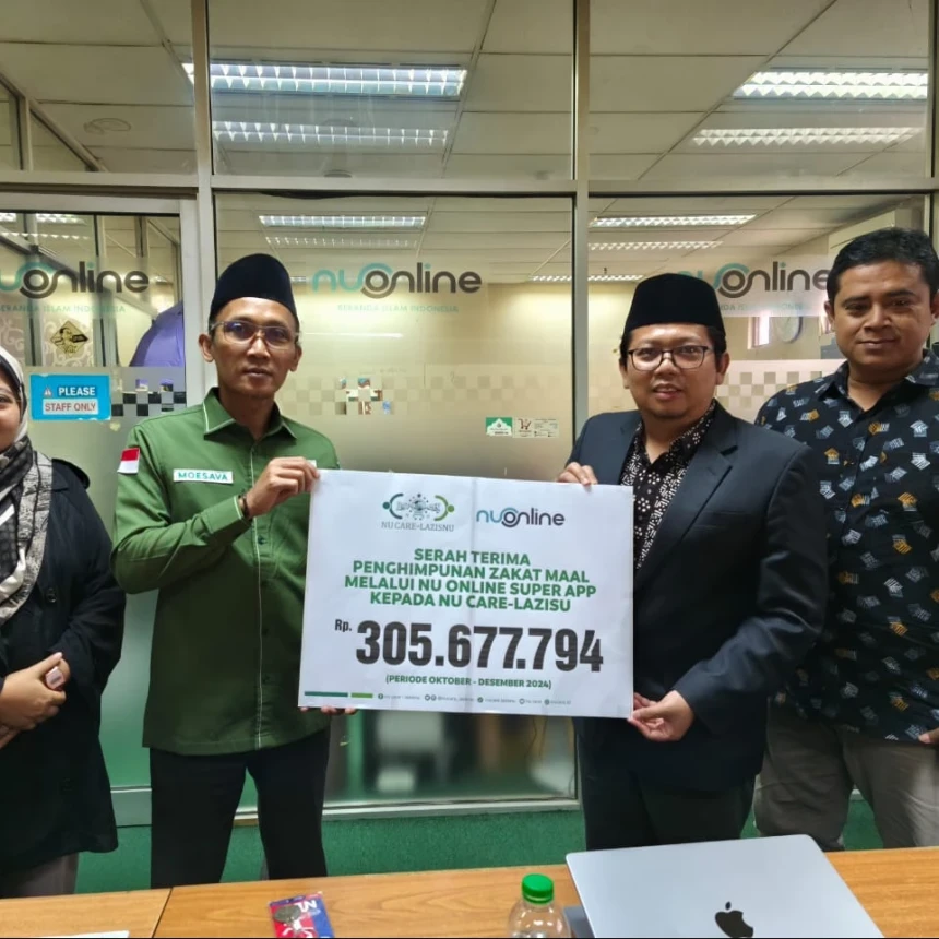 Melalui Super App, NU Online Himpun Zakat Rp1,6 Miliar pada 2024: Diserahkan ke LAZISNU Secara Berkala