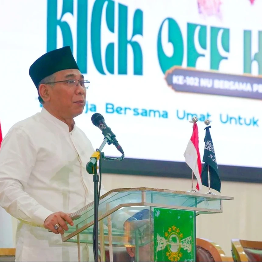 Pidato Lengkap Gus Yahya pada Kick Off Harlah Ke-102 Nahdlatul Ulama di Surabaya