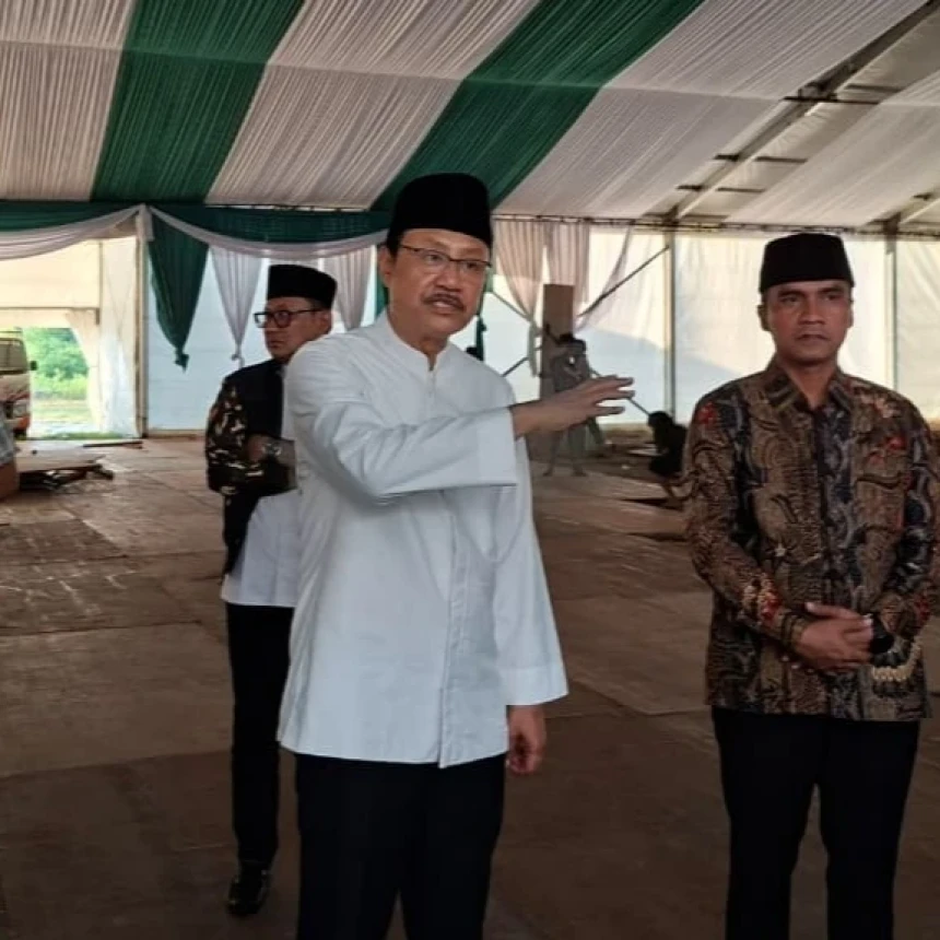 Gus Ipul Cek Lokasi Penutupan Munas-Konbes NU 2026 di Bangkalan