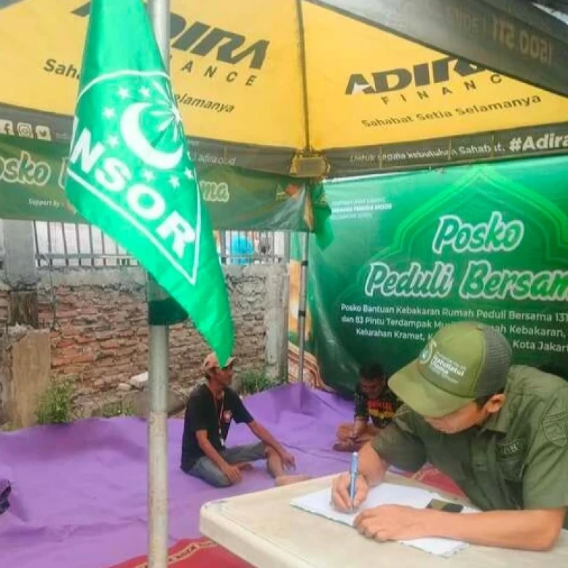 GP Ansor Jakpus Buka Posko untuk Korban Kebakaran