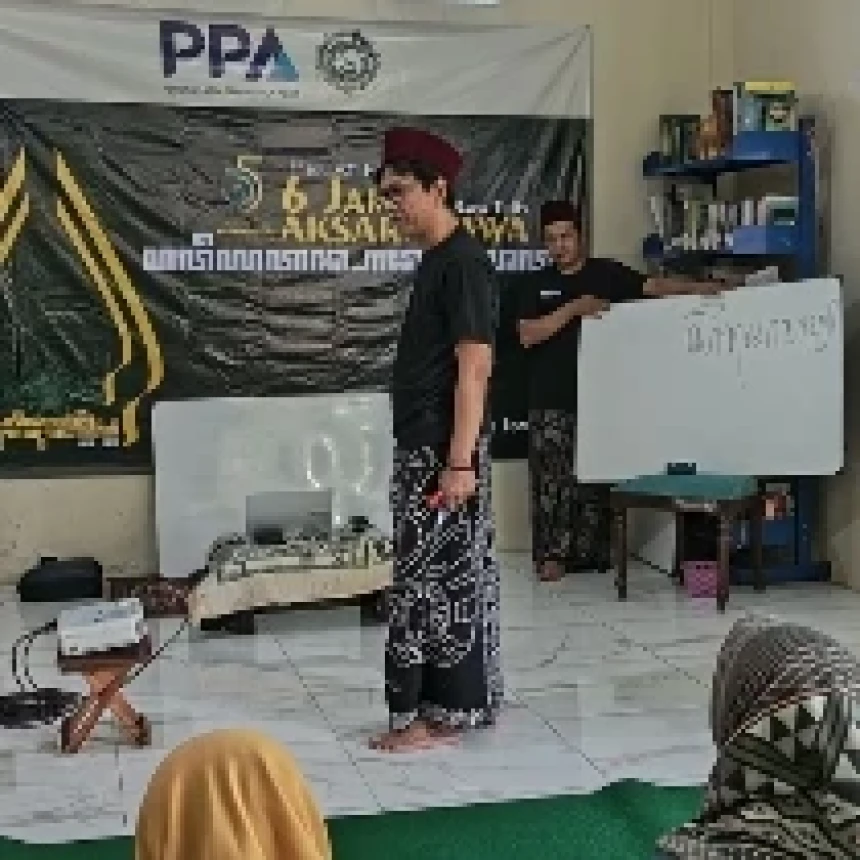 Meriahkan Muktamar Ke-35 NU, Pesantren YBAM Hidupkan Aksara Jawa