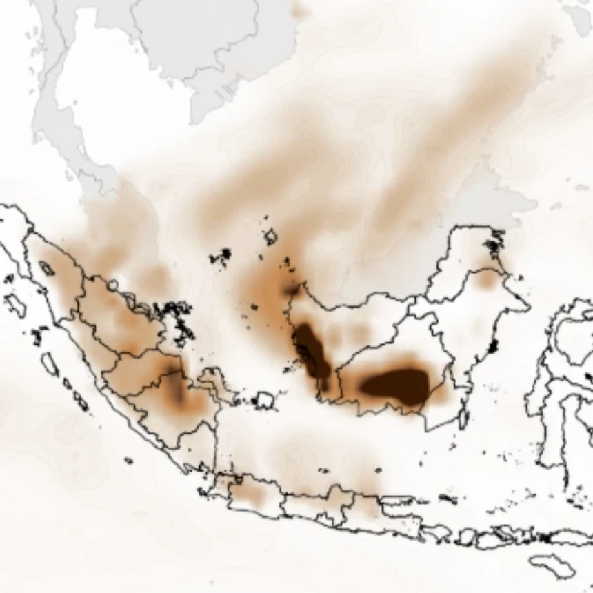 76.922 Hektare Terbakar, Polutan Asap Karhutla Kalimantan Terasa ke Malaysia hingga Singapura