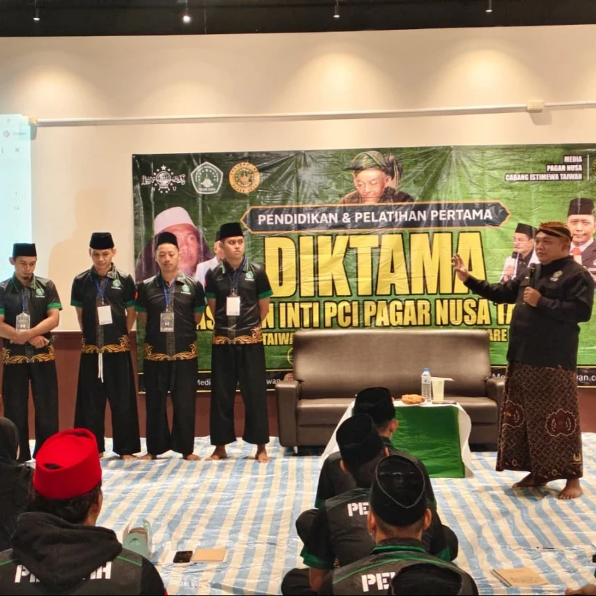 25 Kader Pasukan Inti Taiwan Dibaiat, Gus Nabil: Bersiaplah Menjadi Ksatria Khidmah