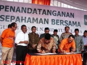 PBNU Tandatangani MoU dengan PT Pos Dirikan Kantor Pos di 24.000 Pesantren