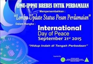 Pelajar NU Brebes Gelar Lomba Tulis Pesan Damai di Medsos