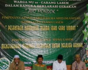 RMI Lasem Perkuat Gerakan “Ayo Mondok”